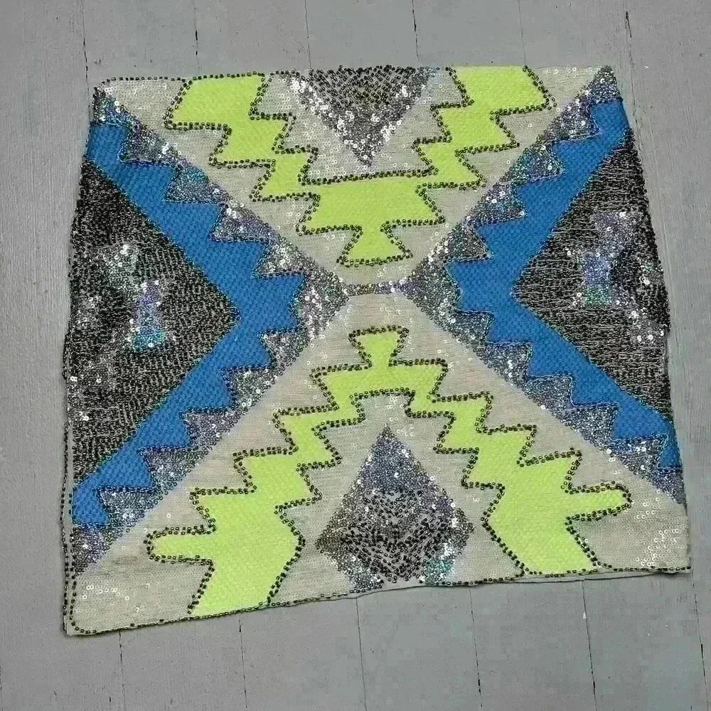 English Rose Sequin Mini Skirt! - Picture 5 of 6